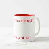 2 Couleurs Personnaliser la tasse (Devant droit)