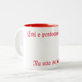 2 Couleurs Personnaliser la tasse (Devant gauche)