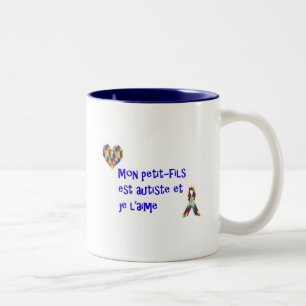 2 Couleurs Petit-fils autiste d'est de Tasse lundi et l'aime