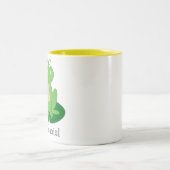 2 Couleurs Petit Froggy mignon avec une tasse personnalisée (Centre)