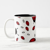 2 Couleurs Petite tasse de blanc de coccinelles (Gauche)