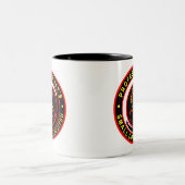 2 Couleurs Petite tasse de café de jiu-jitsu de cercle (Centre)