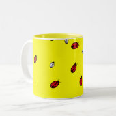 2 Couleurs Petite tasse de coccinelles (Devant gauche)