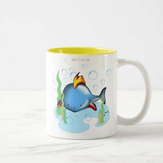 2 Couleurs Petite tasse de poissons (Droit)