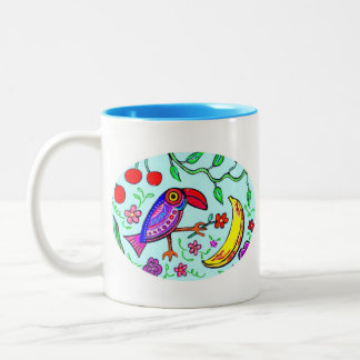 2 Couleurs Petite tasse de toucan