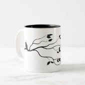 2 Couleurs Petite tasse d'oiseau (Devant gauche)