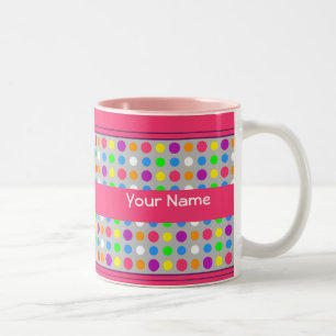 2 Couleurs Petite tasse lumineuse de points