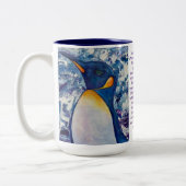2 Couleurs Pingouin tasse 15oz pour deb (Gauche)