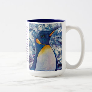 2 Couleurs Pingouin tasse 15oz pour deb