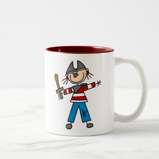 2 Couleurs Pirate avec la tasse d'épée (Droit)