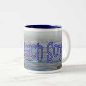 2 Couleurs Plage bleue Song™ - tasse (Devant droit)