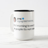 2 Couleurs plus grande tasse de greg (Devant gauche)