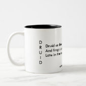 2 Couleurs Poésie de druide dans la tasse d'art et d'essai (Gauche)