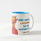 2 Couleurs Pointillez le monstre, tasse (Devant droit)