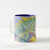 2 Couleurs Poissons - tasse (Devant gauche)