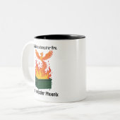 2 Couleurs Poubelle Phoenix tasse (Devant gauche)