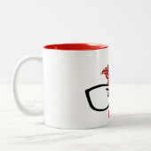 2 Couleurs Poulet avec verres tasse de café (Gauche)