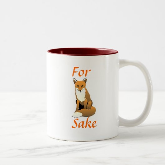 2 Couleurs Pour la tasse de saké de Fox (Droit)