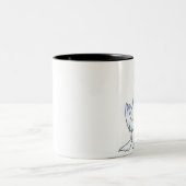 2 Couleurs "Pour tasse Morphing pêcher poisson" (Centre)