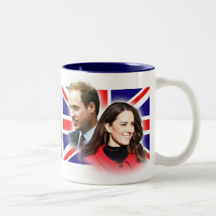 2 Couleurs Prince William et tasse de Kate Middleton