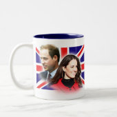 2 Couleurs Prince William et tasse de Kate Middleton (Gauche)