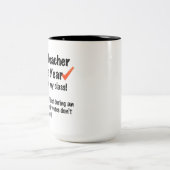 2 Couleurs Professeur de la tasse d'année (Centre)