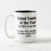 2 Couleurs Professeur de la tasse d'année (Gauche)