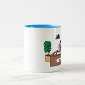 2 Couleurs Professionnel de finances - tasse faite sur (Centre)