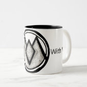 2 Couleurs Promenade de feu avec moi tasse (Devant droit)