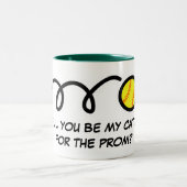 2 Couleurs Promposal à softball ou cadeau de tasse à café hoc (Centre)