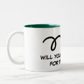 2 Couleurs Promposal à softball ou cadeau de tasse à café hoc (Gauche)