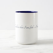 2 Couleurs Psaume 46:10, (Style 2), Tasse Cadeau (Centre)