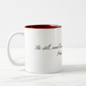 2 Couleurs Psaume 46:10, Tasse (Gauche)