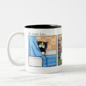2 Couleurs Quand attaque d'araignées - tasse de chat (Gauche)
