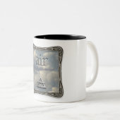 2 Couleurs Quatre Éléments - Air - Tasse à Café (Devant droit)