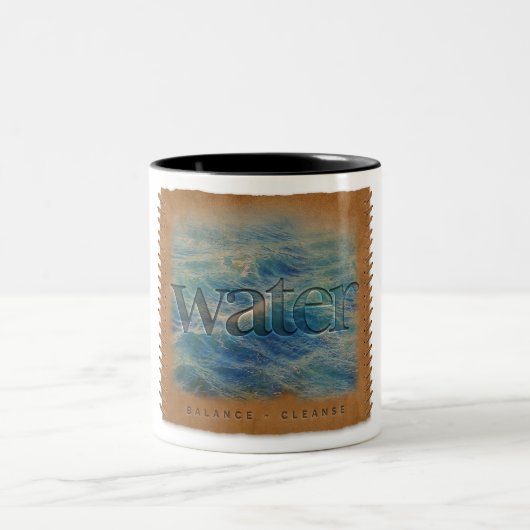 2 Couleurs Quatre Éléments - Eau - Tasse à Café (Centre)