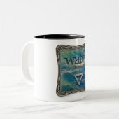 2 Couleurs Quatre Éléments - Eau - Tasse à Café (Devant gauche)