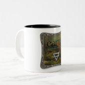 2 Couleurs Quatre Éléments - Terre - Tasse à Café (Devant gauche)