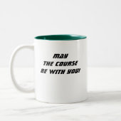 2 Couleurs Que le parcours soit avec vous ! tasse à café (Gauche)