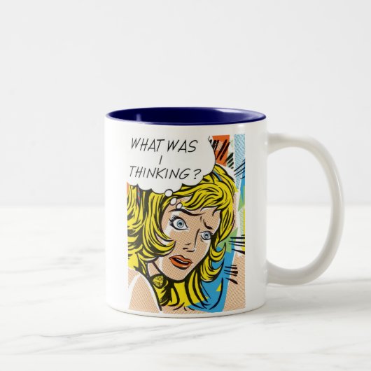 2 Couleurs Queest-ce que je pensais ? Tasse (Droit)