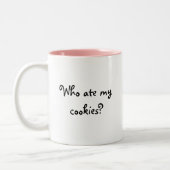 2 Couleurs Qui a mangé mes biscuits ? Tasse (Gauche)