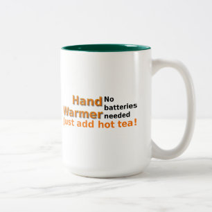 2 Couleurs Réchauffeur drôle de main de citation de tasse de