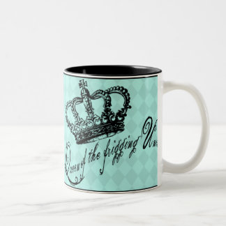 2 Couleurs Reine de la tasse d'univers de Frigging