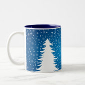 2 Couleurs Renne dans la tasse de Noël de neige (Gauche)