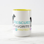 2 Couleurs Rescued est tasse préférée de race (Centre)