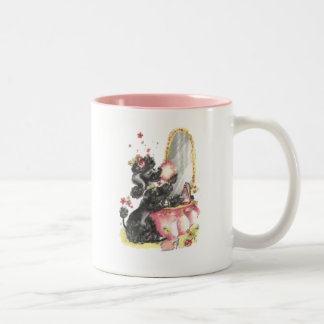 2 Couleurs Rétro tasse de caniche