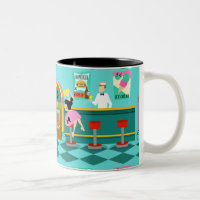 Rétro tasse de fontaine de soude
