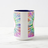 2 Couleurs Rétro tasse de monogramme teinte par cravate (Centre)