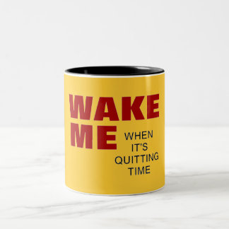 2 Couleurs RÉVEILLEZ-MOI QUAND IL STOPPE LA TASSE de TEMPS