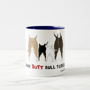 2 Couleurs Rien n'aboutent la tasse de bulls-terrier